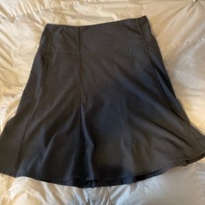 Gray flare skirt